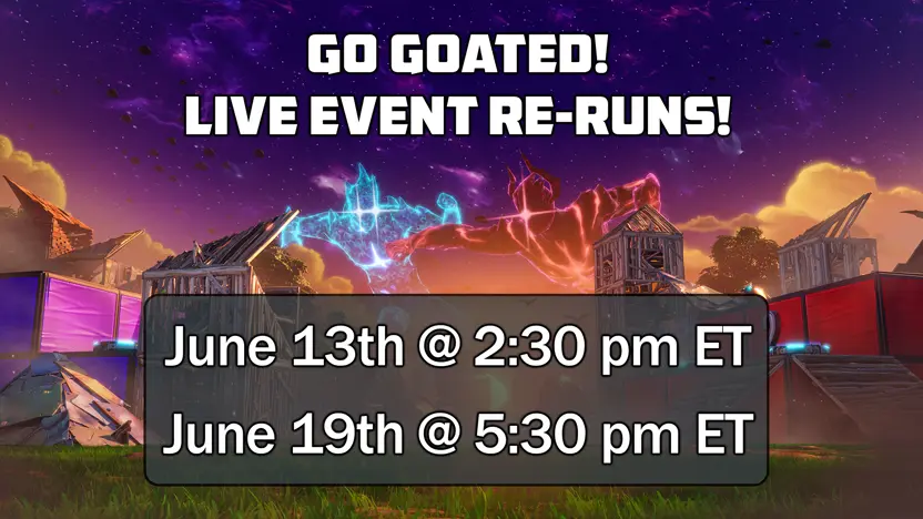 Live Event - Reruns | Fortnite Communities